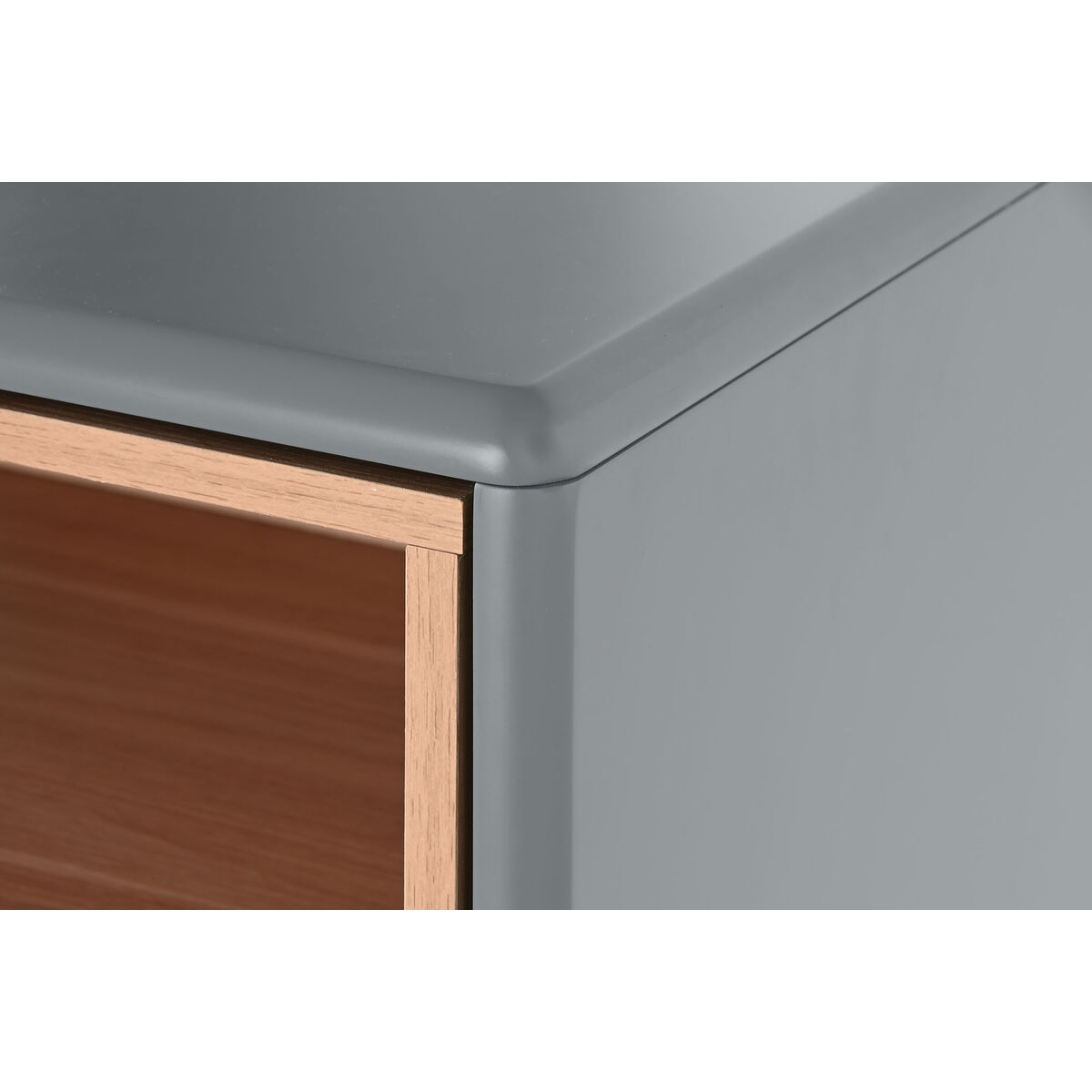 Kommode Home ESPRIT Blå Grå polypropylen Tre MDF 80 x 40 x 117 cm